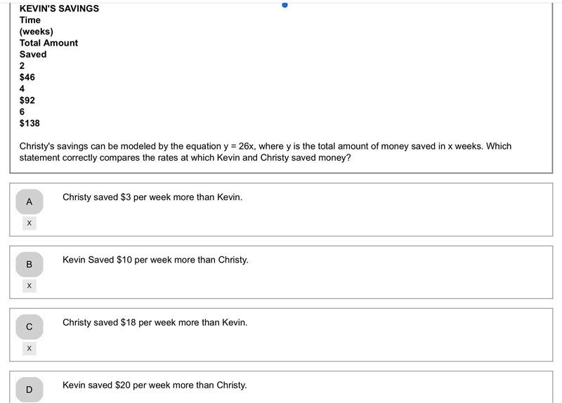 Kevin and Christy both saved money for their class trip. Kevin saved the same amount-example-1