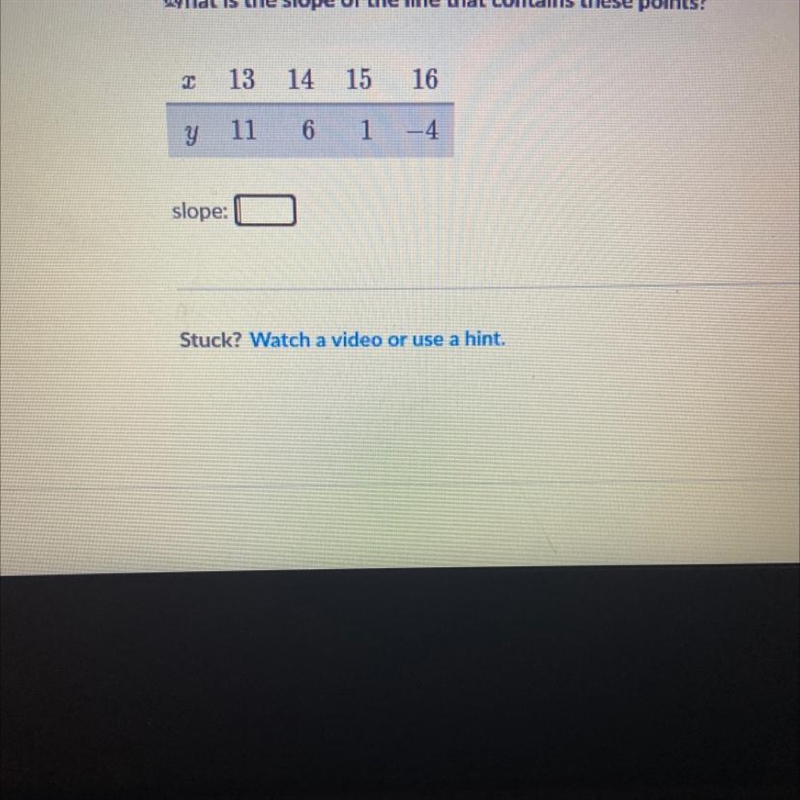 What is the slope of the line that contains these points-example-1