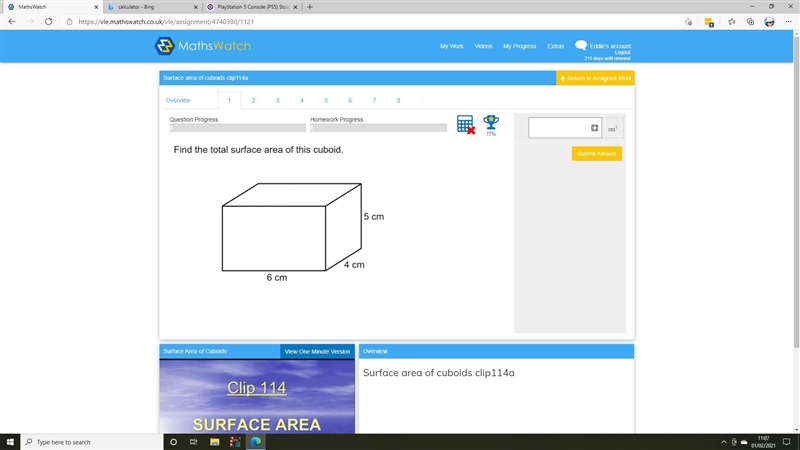 Find the total surface area for this cuboid-example-1