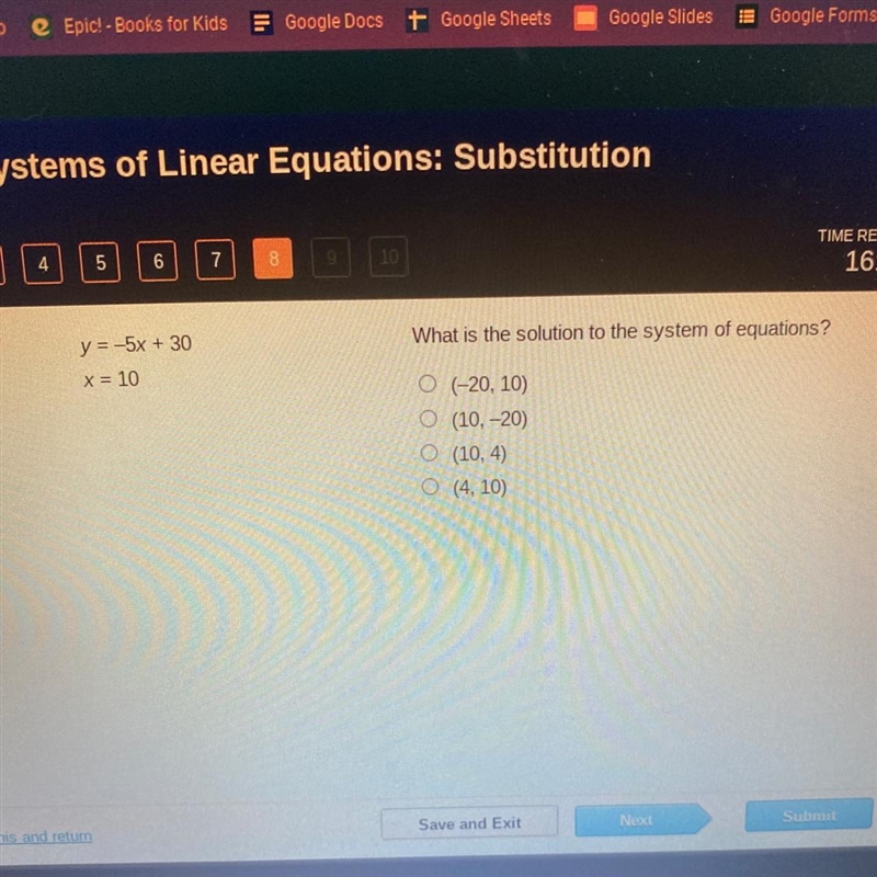 What is the solution to the system of equations?-example-1