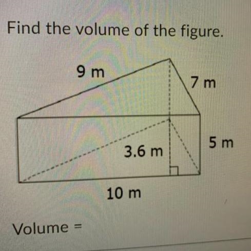 Find the volume of the figure.-example-1