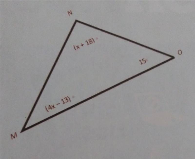 What is the value of x then find the messures of Angles M and N​-example-1