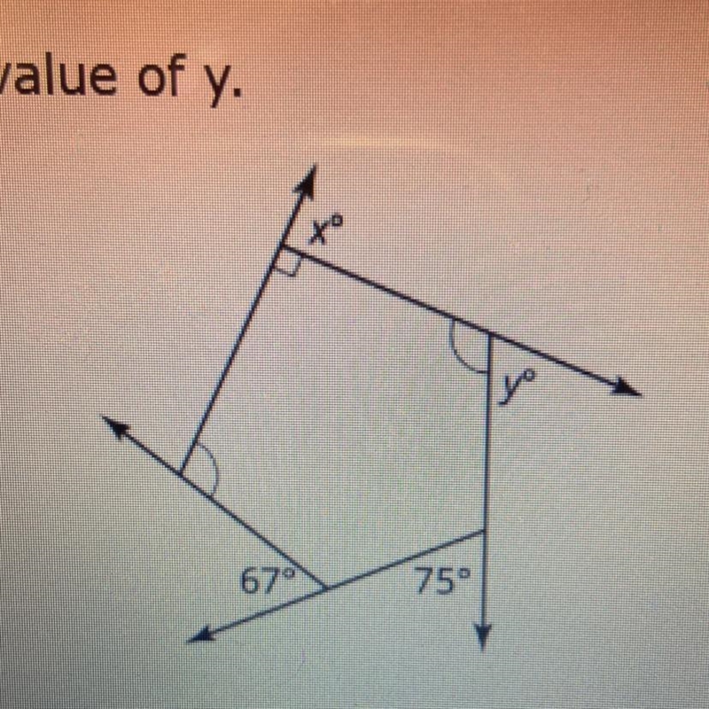 Consider the polygon shown. determine the value of y.-example-1