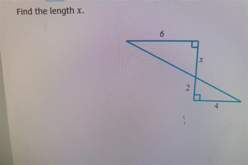 Plz help! Find the length for X ​-example-1