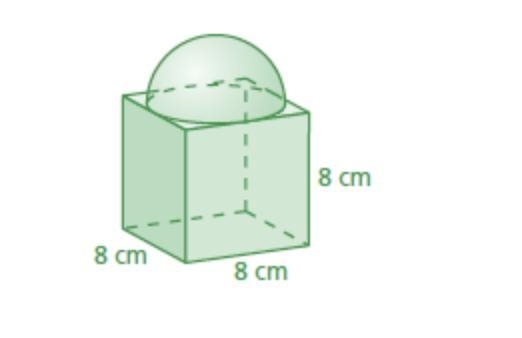 Find the volume of the composite solid. Round your answer to the nearest tenth.-example-1