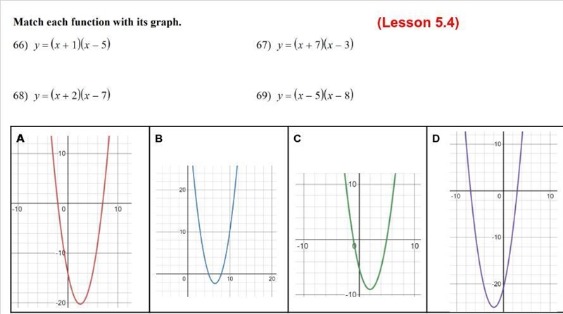 Match each function with its graph.-example-1