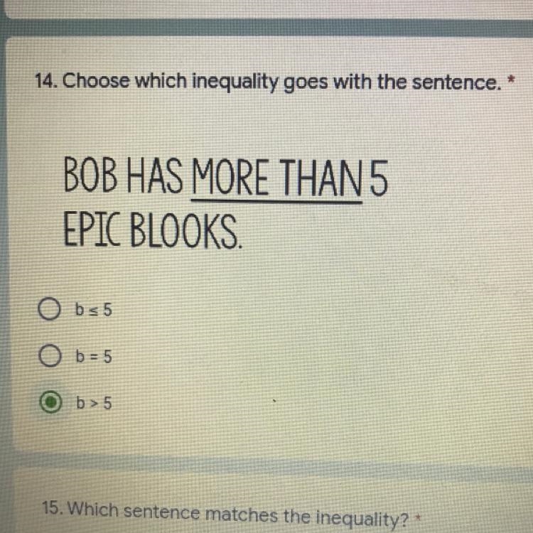 Choose which inequality goes with the sentence.-example-1