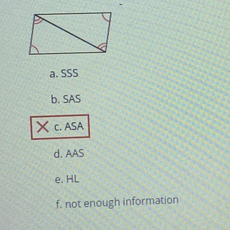 Determine if the two triangles are congruent. If they are, state how you know.-example-1