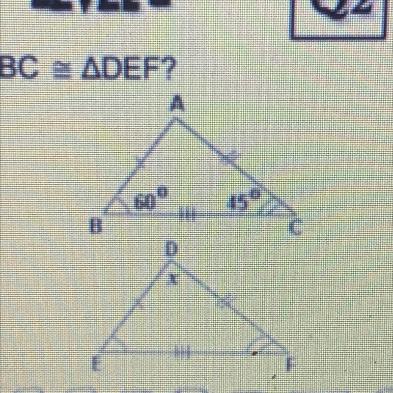 What is x abc def A. 45 B. 60 C. 75 D. 30-example-1