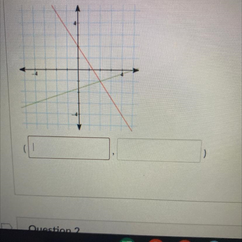 Identify the solution to the system of equations,answers if u know-example-1