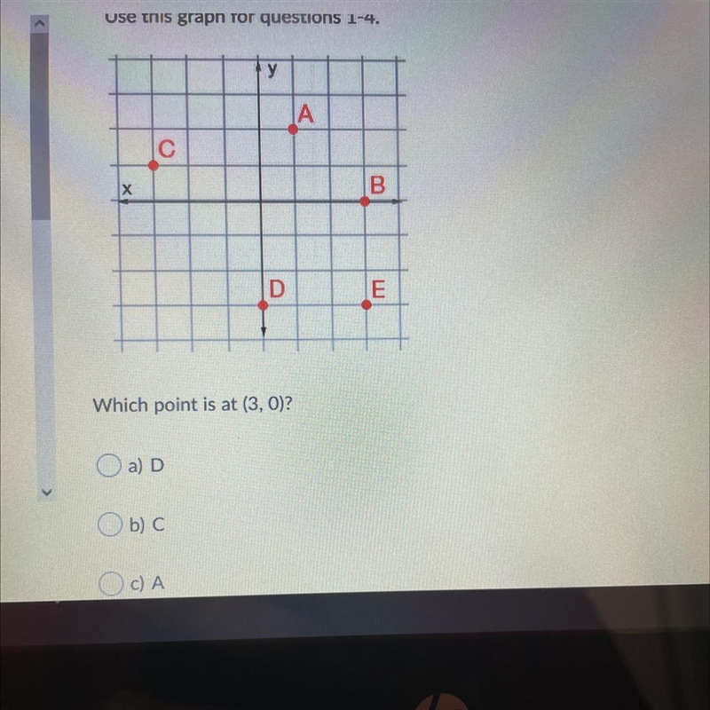 Which point is (3,0)?-example-1