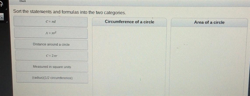 Sort the statements and formulas into the two categories.​-example-1