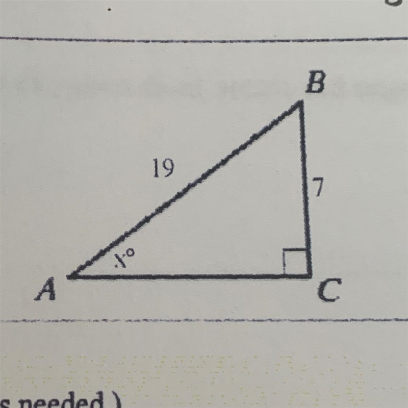 Find the value of x and found to the nearest degree help ASAP-example-1