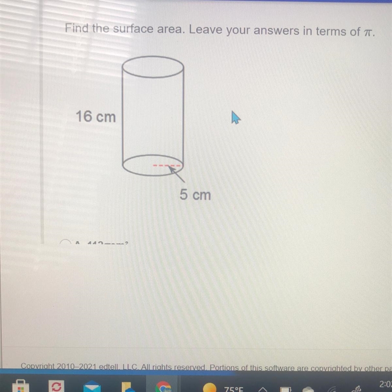 Find the surface area. Leave your answer in terms of pi-example-1