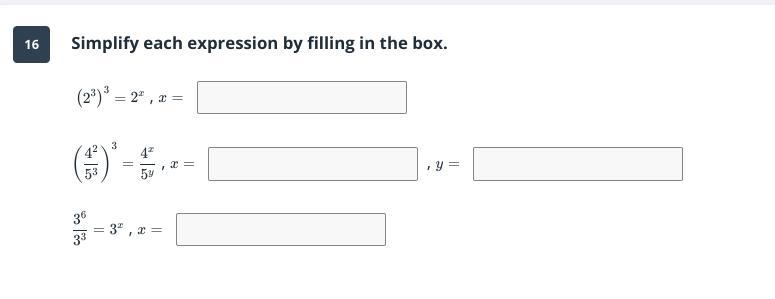 Simplify each expression by filling in the box.-example-1