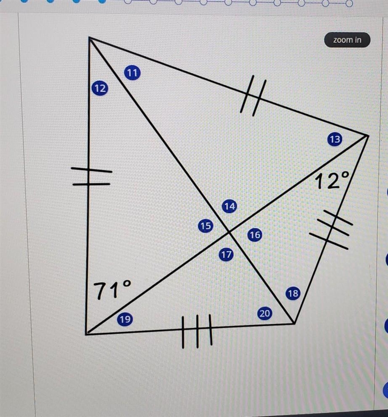 I have to find the missing angles​-example-1