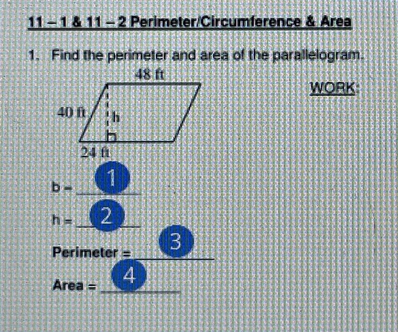 Find the perimeter and area of the parallelogram-example-1