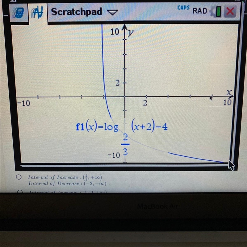 What are the intervals of increase and decrease of the following graph!????7 points-example-1