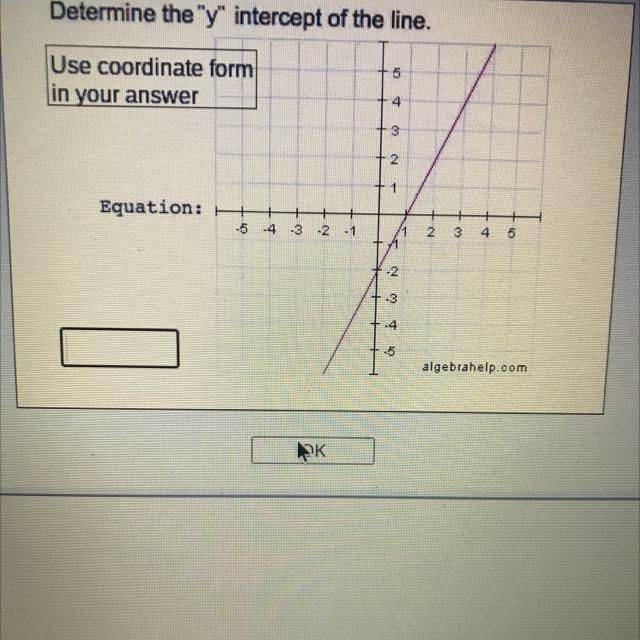 Determine the y intercept I don’t know how please help-example-1