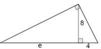 Determine the value of e. Question options: A) 16 B) 32 C) 18 D) 8-example-1