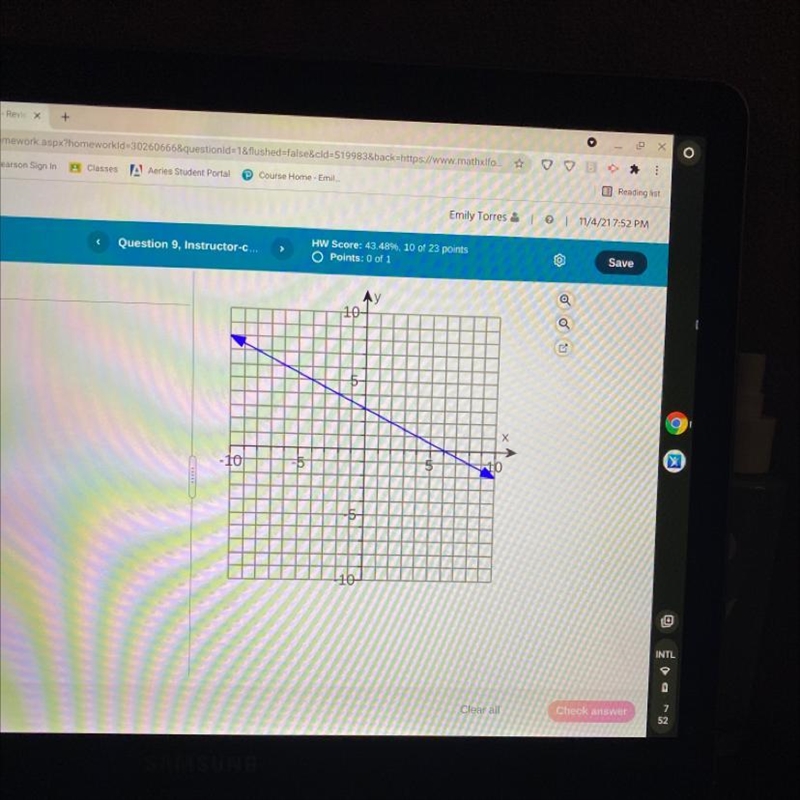 can someone help me understand how to find the slope intercept form in a equation-example-1