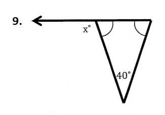 Find the measure of angle x.-example-1