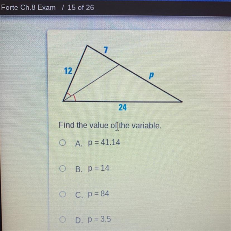 Find the value of the variable.-example-1