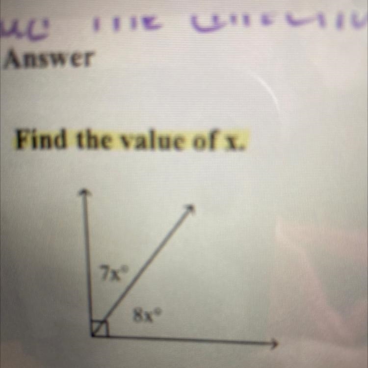 URGENT: Find the value of X-example-1