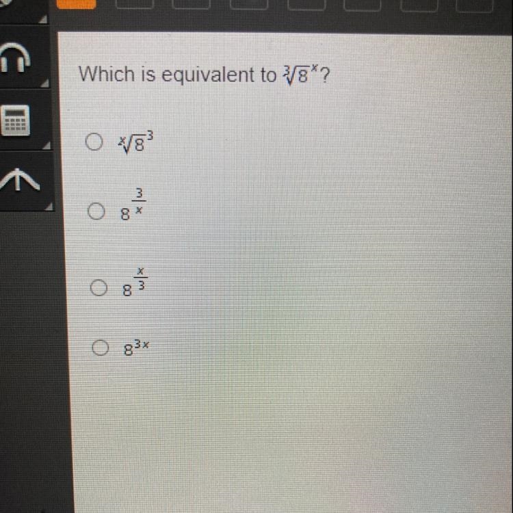 Which is equivalent to 3/8x?-example-1