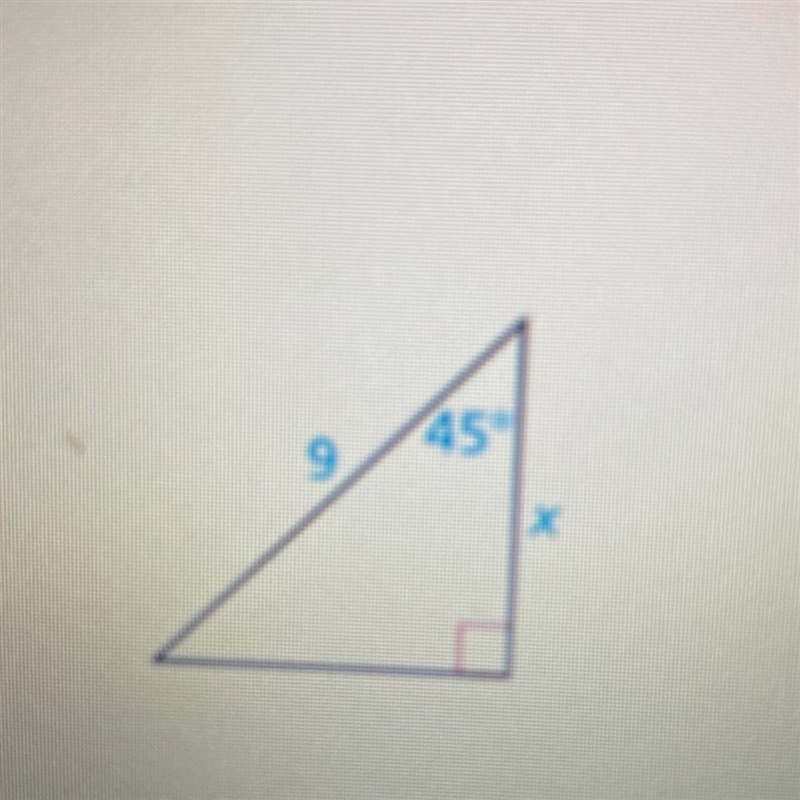 Find the value of x. Write your answer in simplest form.-example-1