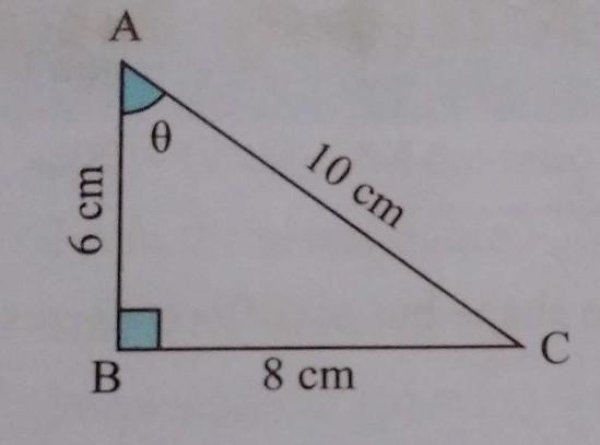 Find the value of sin 0 in each of the following figures.​-example-1