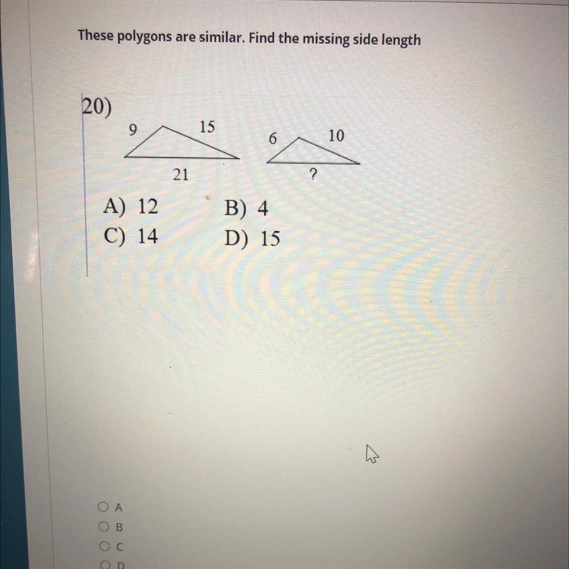 Find the missing side length-example-1