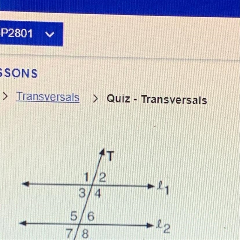 <6 and <7 can be classified as: A. alternate exterior angles B. same-side interior-example-1