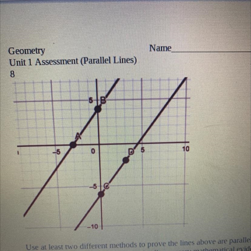 What is the slope of both lines? please help!!!-example-1