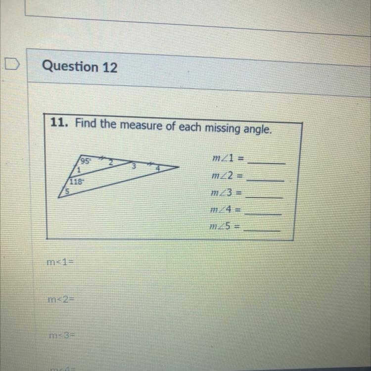 Find the measure of each missing angle-example-1