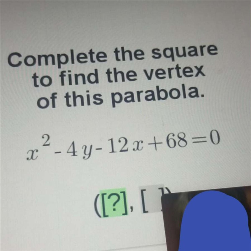 Complete the square to find the vertex of the parabola.-example-1