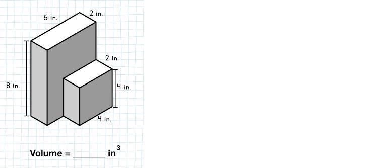 What is the volume of the solid figure below? *-example-1