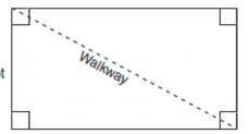 Nancy’s rectangular garden has a diagonal of 18.4 feet and a width of 7 feet. If she-example-1