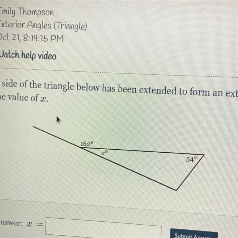 What’s the value of x-example-1