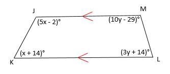 PLEASE HELP I AM BEING TIMED!! Statement: Find Measure angle KJM and measure angle-example-1