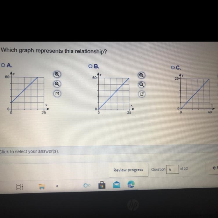 PLEASE HELPPP The points (5,12) and (20,48) form a proportional relationship. Find-example-1