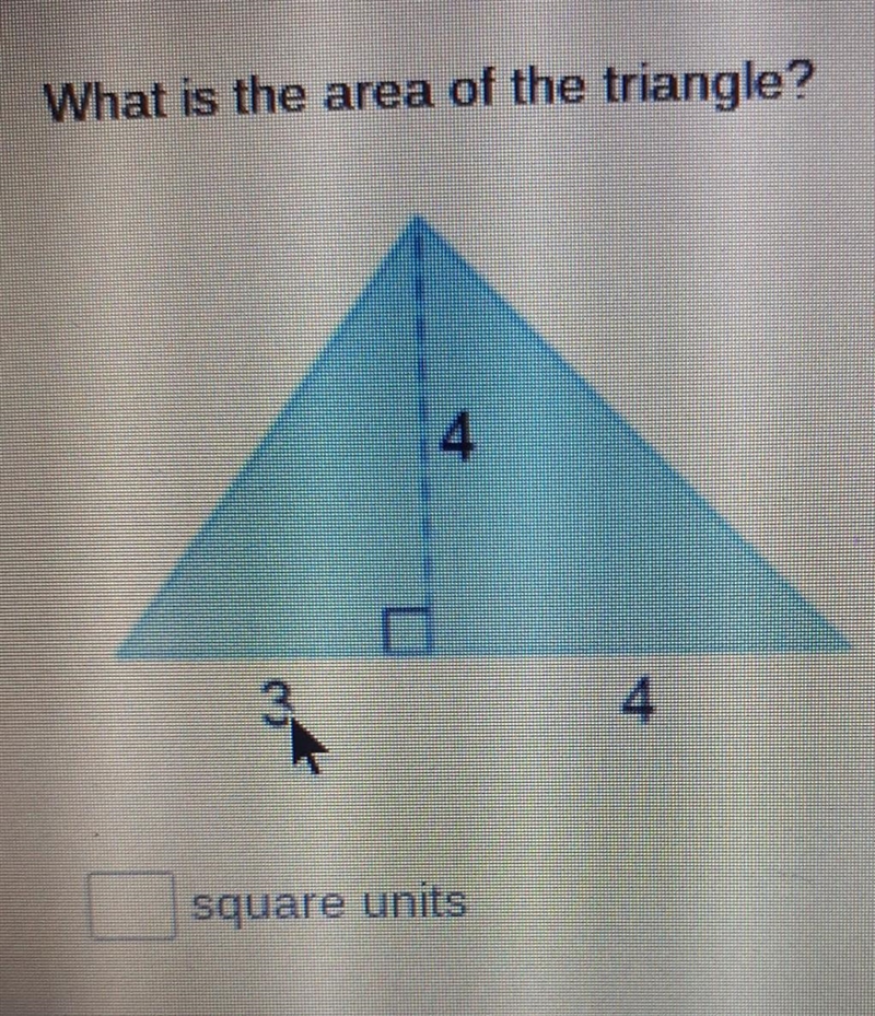 What is the area of the triangle?​-example-1