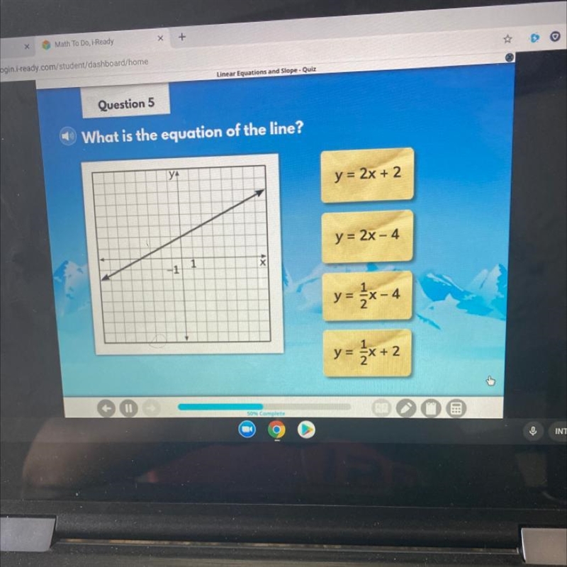 What is the equation of the line?-example-1