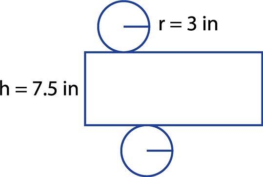 PLZ HELP MEEE!!! Sheila has sketched a net for a cylinder as shown below. What is-example-1