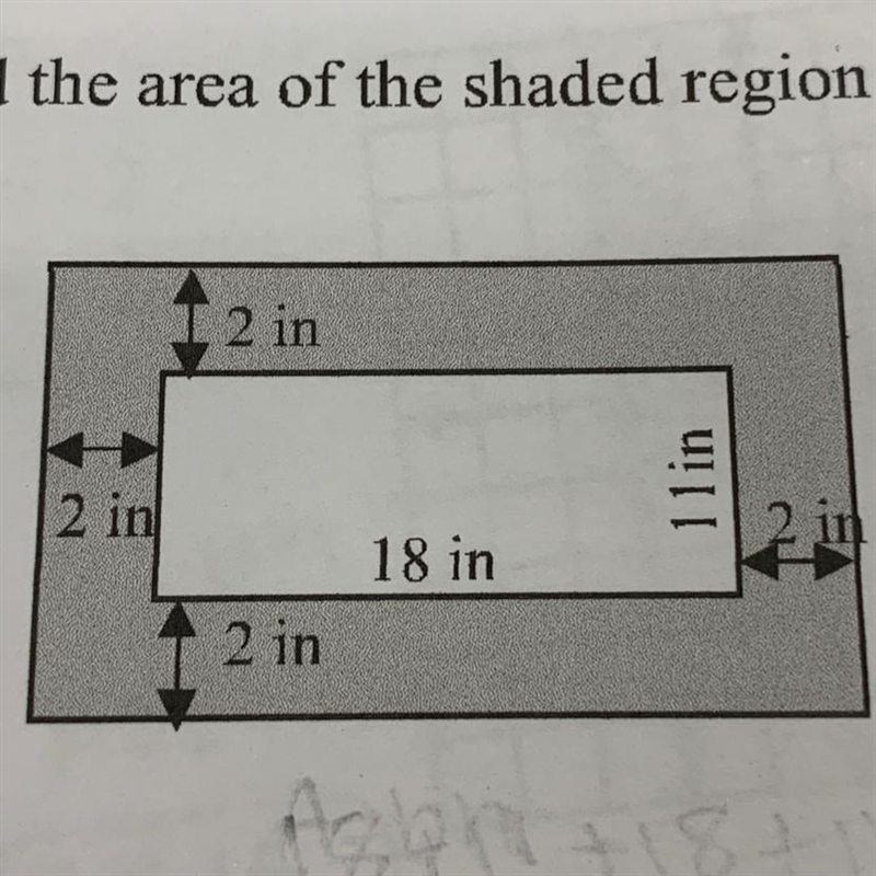 Find the area of the shaded region (in the photo and step by step response please-example-1