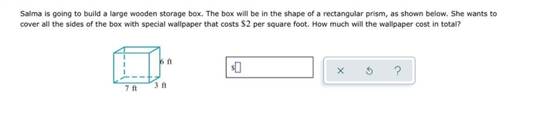 Salma is going to build a large wooden box. The box will be in the shape of a rectangular-example-1