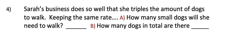 She has 7 large dogs and 7 small dogs. please help-example-1