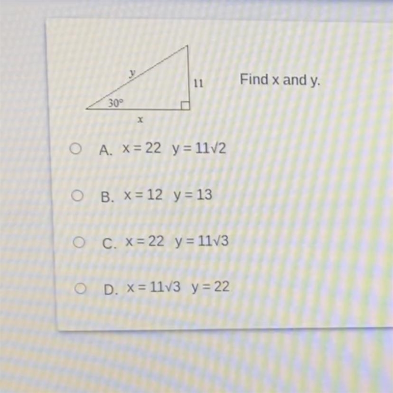 Find x and y. (geometry)-example-1