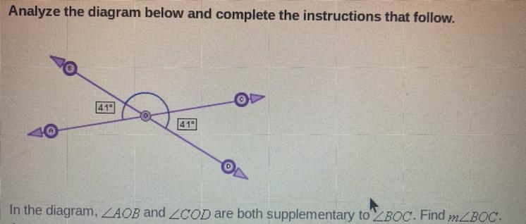 What is the answer? A. 41° B. 98° C. 123° D. 139°-example-1