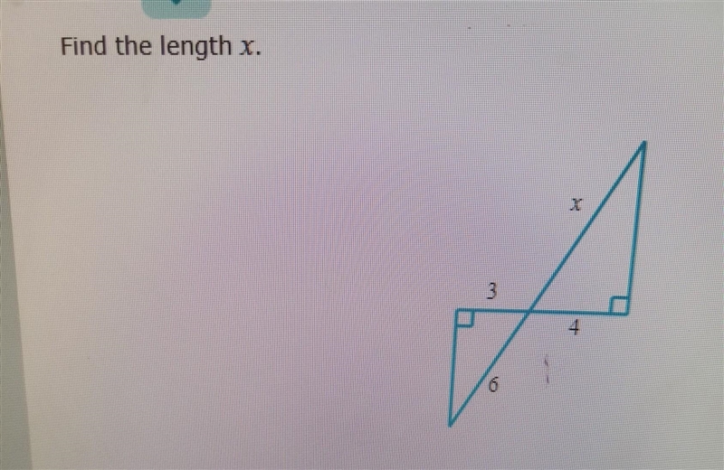 PLZZZ HELP Find the length of X ​-example-1